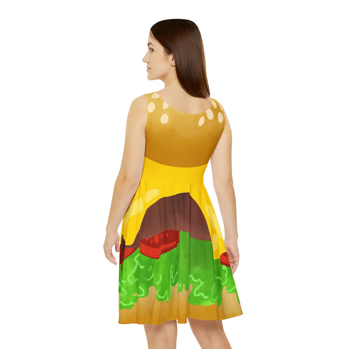 Burger Dress Lookin like a Snack Women's Apparel, Fun Knee Length Dress