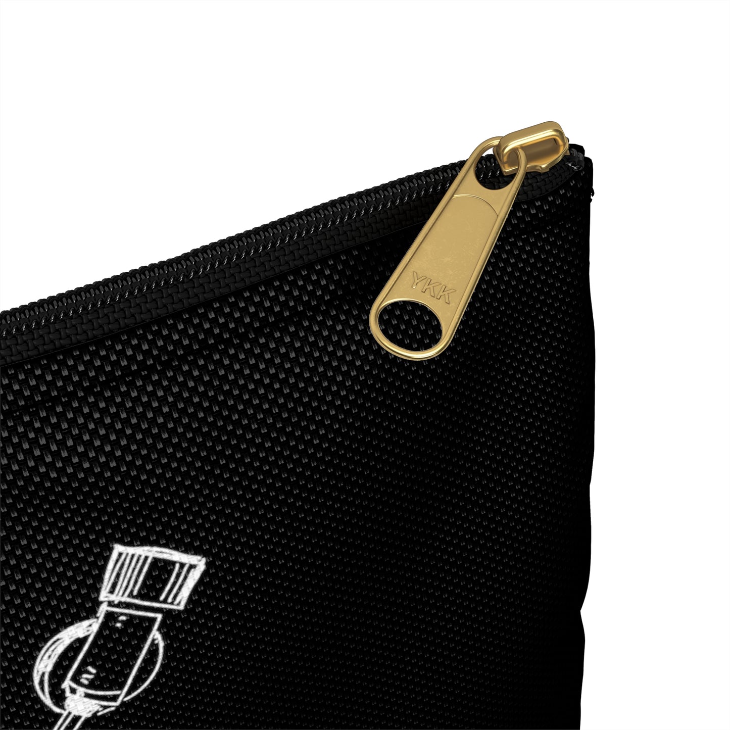 Black Vinyl Zipper Bag
