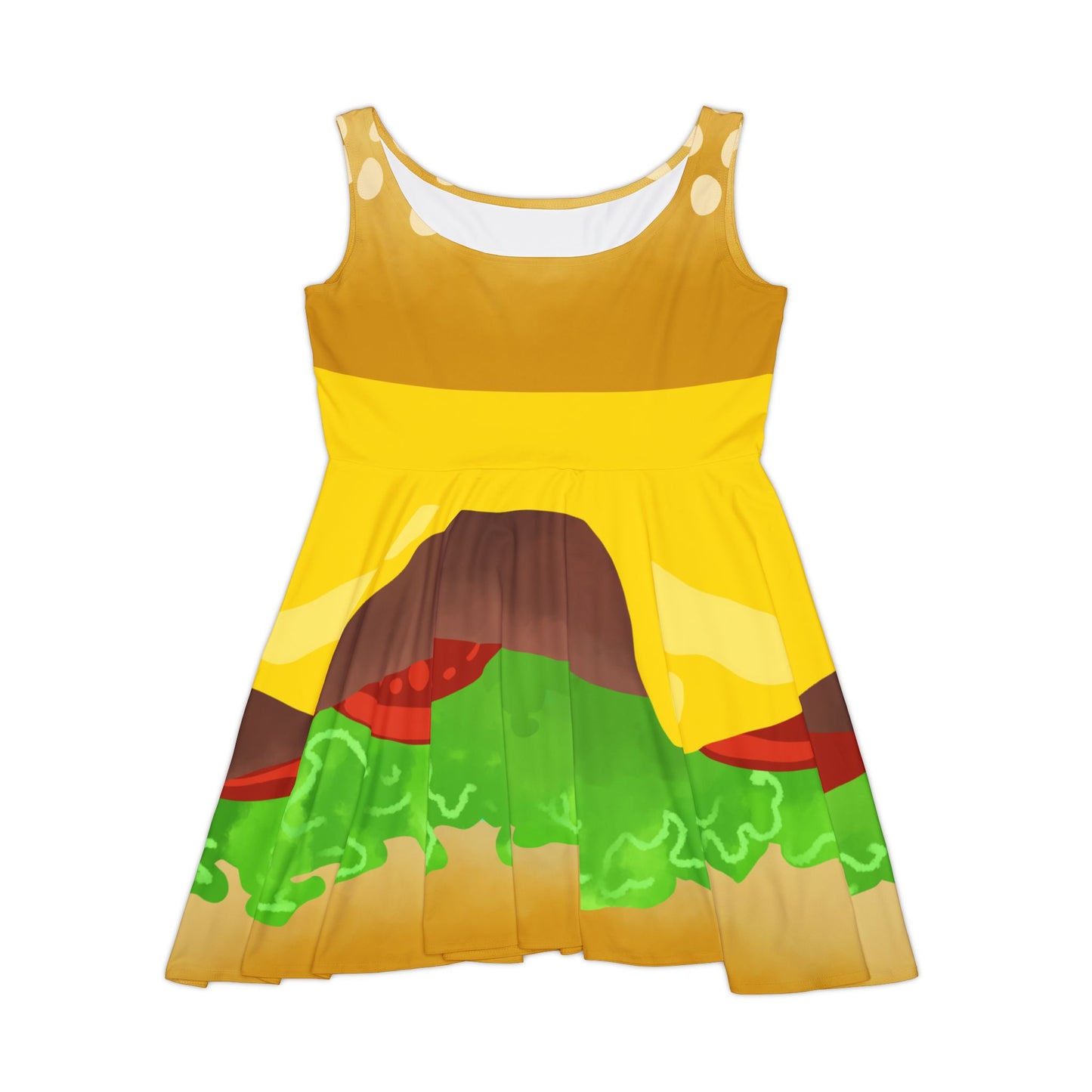 Burger Dress Lookin like a Snack Women's Apparel, Fun Knee Length Dress