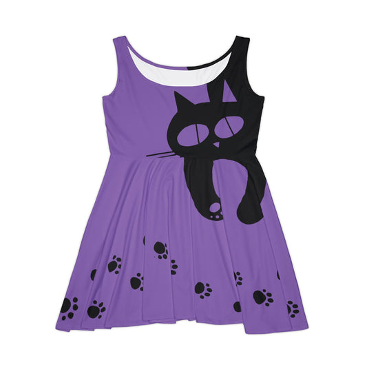 purple cat dress