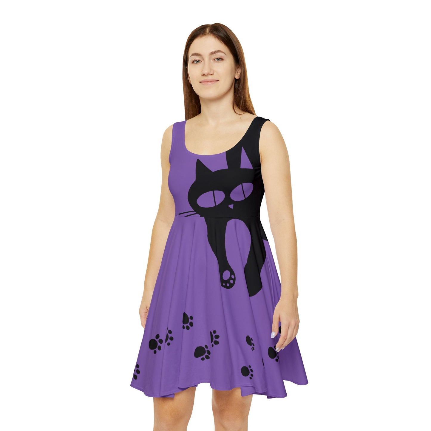 purple cat dress