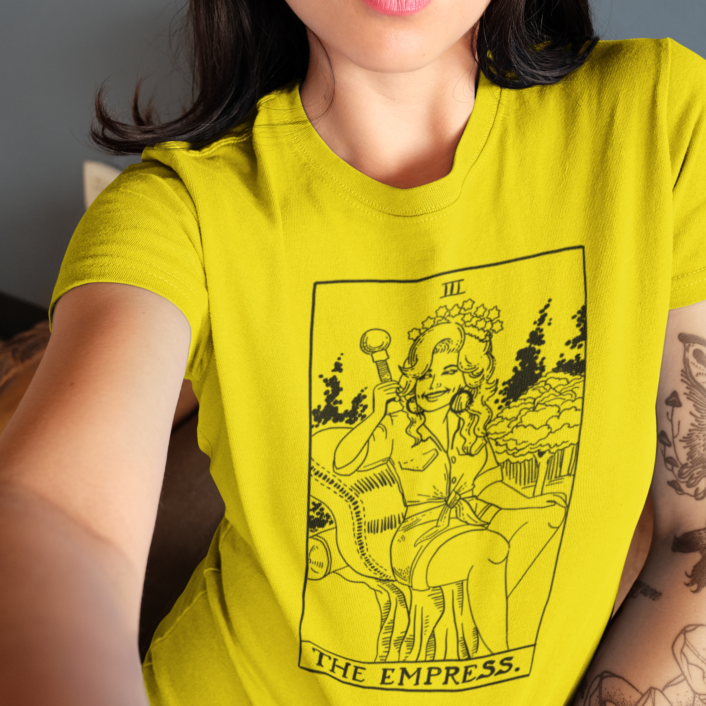 Musician Tee - Empress Tarot Card - No Color